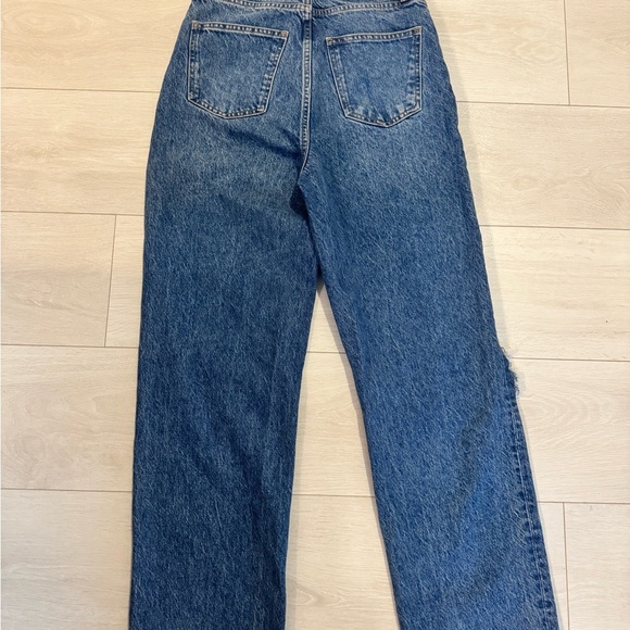 Triarchy x Josephine Skriver High Waisted Wide-Leg Distressed Jeans Sustainable - Picture 8 of 11